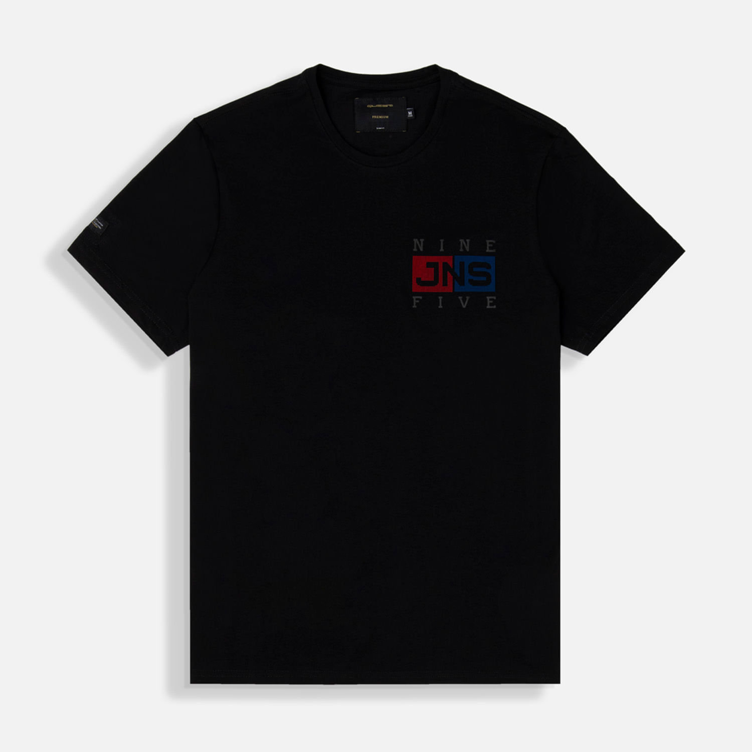 Camiseta Premium Manga Corta Color Negro Para Hombre