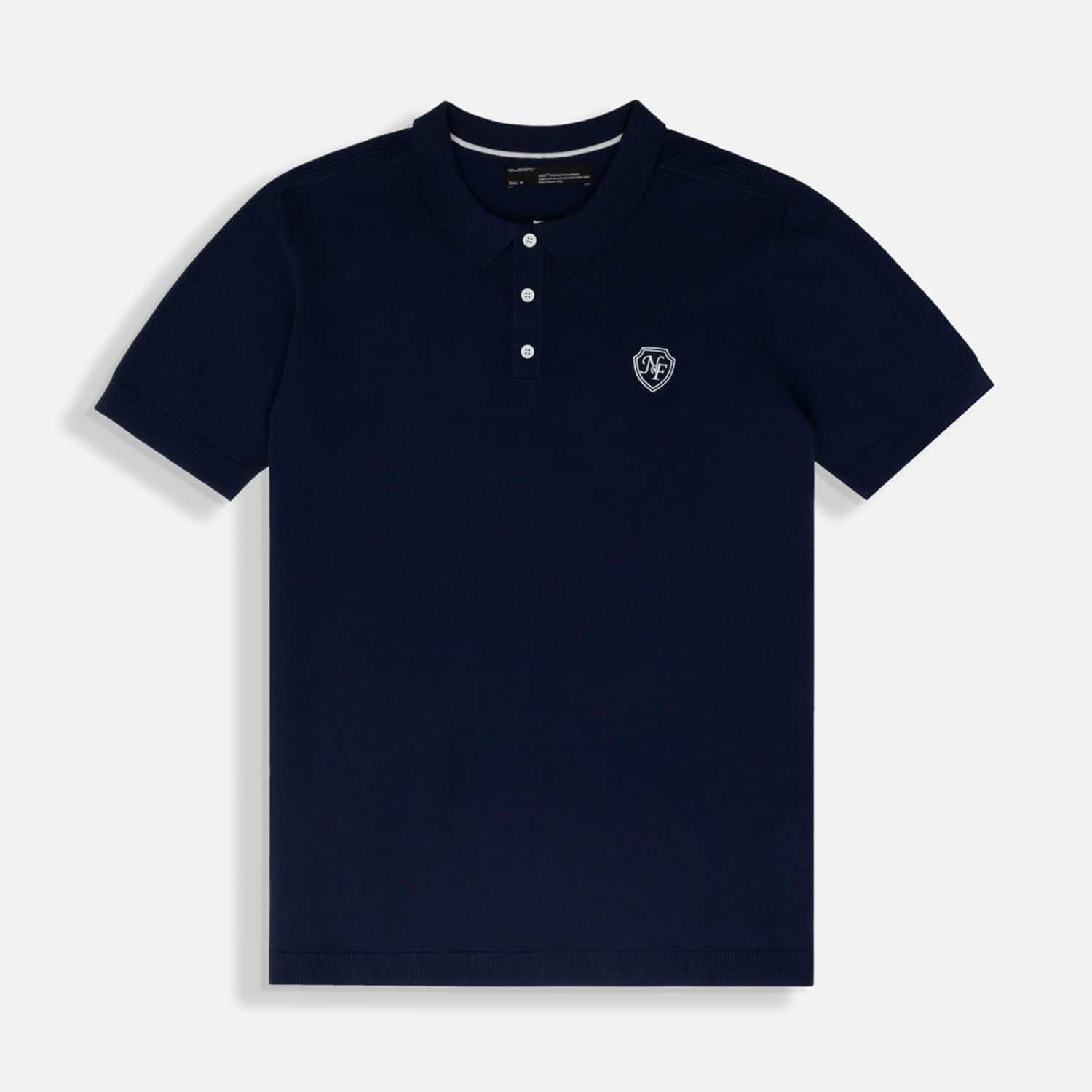 Polo Manga Corta Color Azul Oscuro Para Hombre