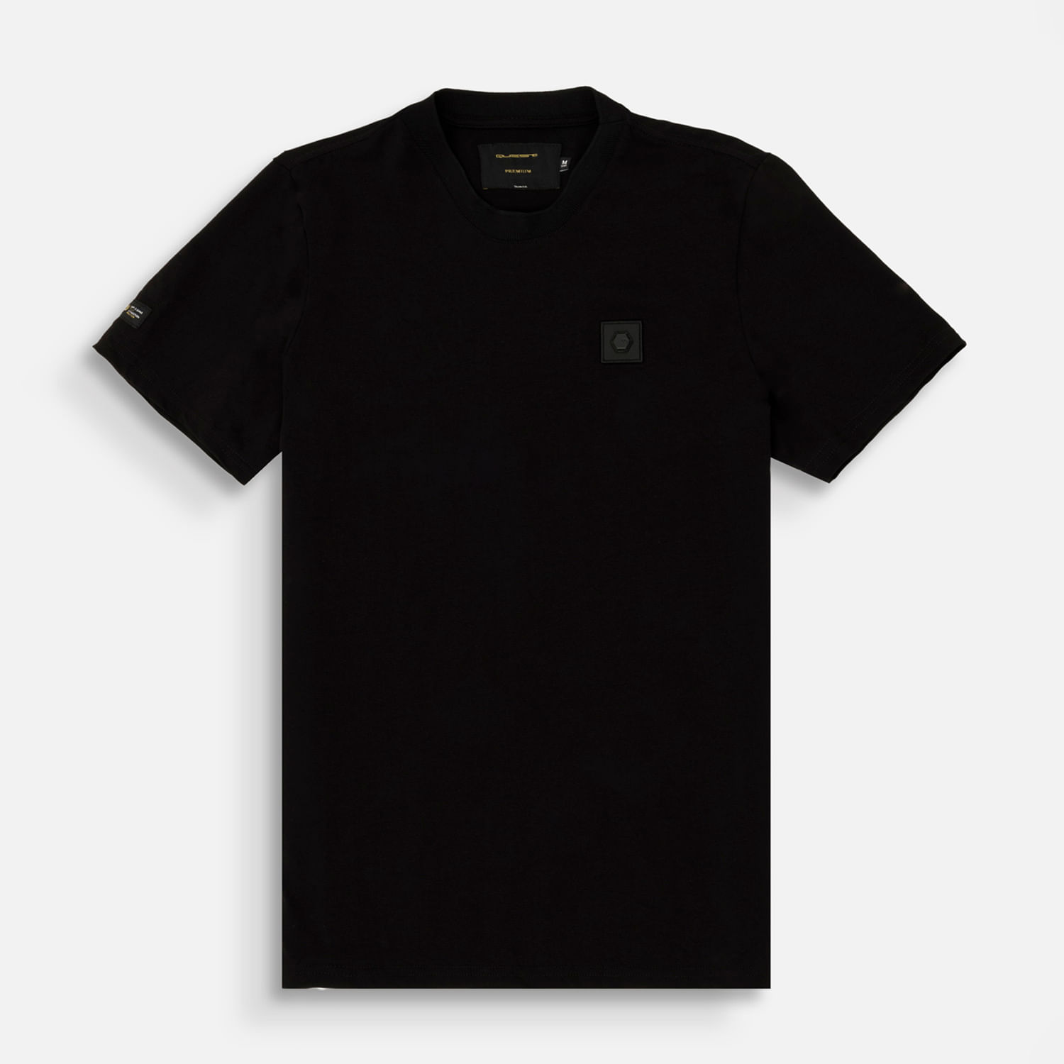 Camiseta Premium Manga Corta Color Negro Para Hombre