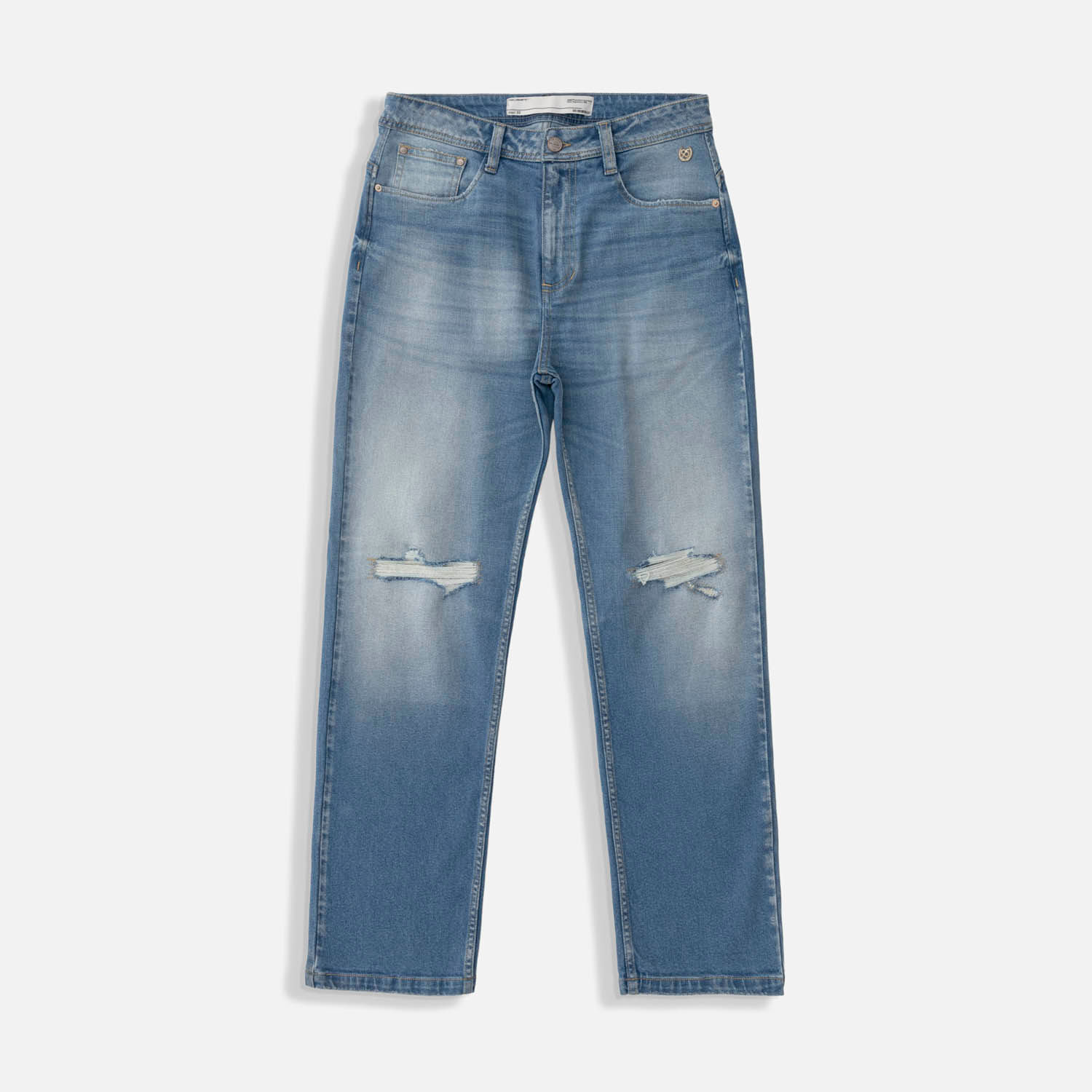 Jean Loose Color Azul Claro Para Hombre